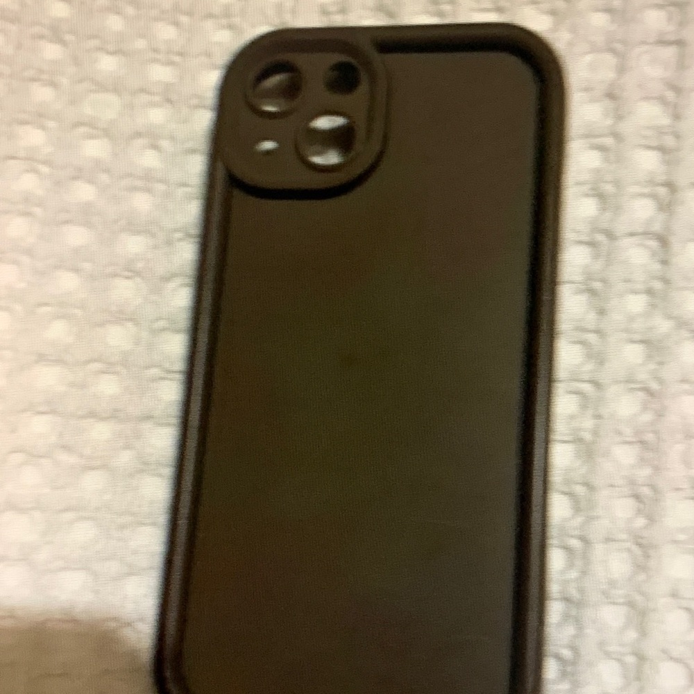 SHEIN Matte Black Phone Case